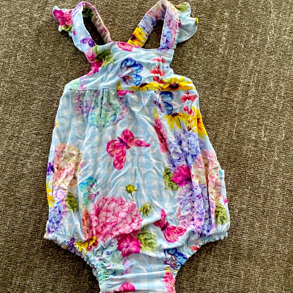 Posh peanut bubble romper- Nicolette